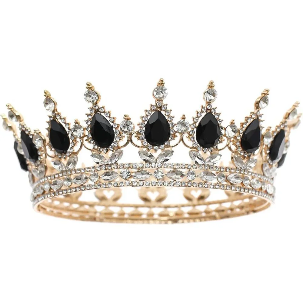 Women Crown Rhinestone Tiara Bridal Headband Party Hair Accessories for Weddings